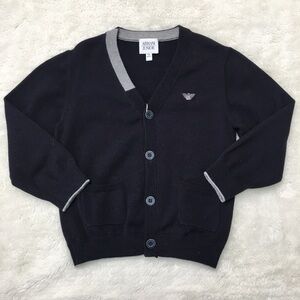 New Armani Junior Navy Blue Cardigan Size 3 Y